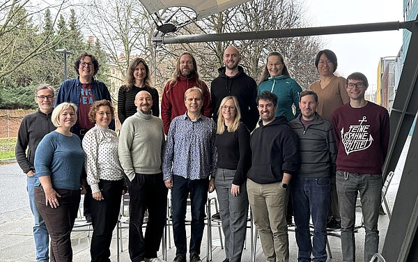 Group picture of several BioDIP members 